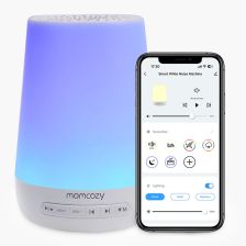 Музикална лампа с бял шум за бебета Momcozy 7 цвята, 34 мелодии, с мобилно приложение