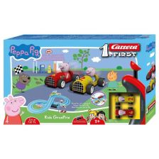 Детска Писта с 2 коли и дистанционни Carrera Peppa Pig Kids GranPrix 2.4 метра, на батерии