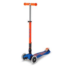 Детска тротинетка Micro Maxi Micro Deluxe Foldable Neon LED