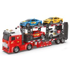 Детски Автовоз Raya Toys, с 4 коли, с музика и светлини