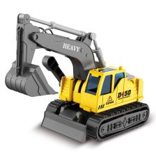 Детски багер Raya Toys със звуци и светлини, 1:16