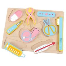 Детски дървен пъзел Raya Toys Зъболекар