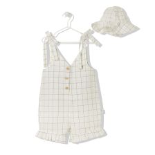 Детски гащеризон с шапка Bebetto Modern Style Екрю, 1-5 години, K3909