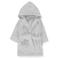 Детски халат с качулка Bebetto Floral Letters, 1-5 години, H460