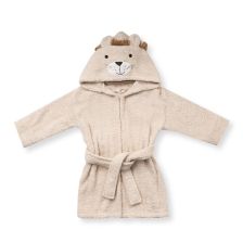 Детски халат с качулка Bebetto HAPPY LION, Бежов, 1-5 години, H990
