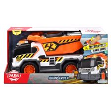 Детски камион Dickie Toys Самосвал, със звуци и светлини, 30 см.