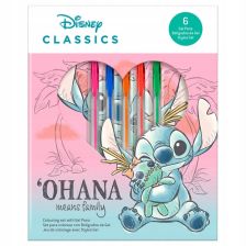 Детски комплект Kids Licensing Stitch, тефтер с 6бр. гел химикали