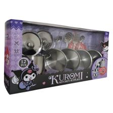Детски комплект метални съдове за готвене Raya Toys Hello Kitty Kurami Kitchen Supplies, 12 ч.