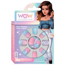 Детски комплект за маникюр Kids Licensing WOW Generation, изкуствени нокти 24бр.