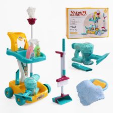 Детски комплект за почистване Raya Toys с мини прахосмукачка