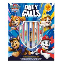 Детски комплект Kids Licensing Paw Patrol Duty Calls, тефтер с 6бр. гел химикали