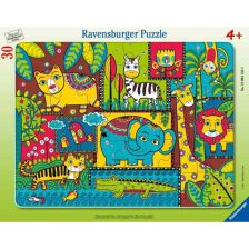 Детски пъзел Ravensburger Jungle Animals, 30 ч.