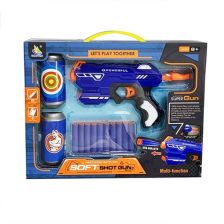 Детски пистолет Raya Toys Soft-shot gun, с 10 патрона и 2 мишени