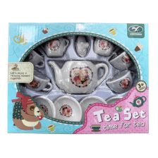 Детски сервиз за чай Raya Toys Керамика, Мечета, 13 части