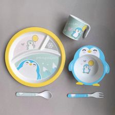 Детски сервиз за хранене Raya Toys Животни, 5 части