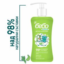 Детски шампоан с балсам БЕБО Зелен банан и бамбук, За батко, 300 мл