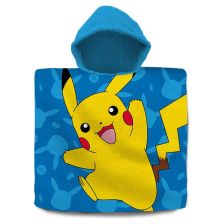 Детско пончо за плаж и баня Kids Licensing Pokemon 60x120 см.