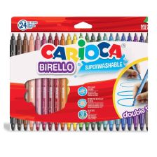 Двувърхи флумастери CARIOCA Birello, 24 цвята