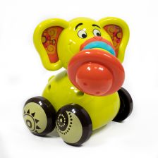 Бебешка играчка Raya Toys Слонче на колела