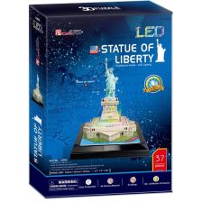 Пъзел с LED светлини Статуята на Свободата CubicFun L505h
