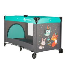 Бебешка кошара за спане и игра Petite&Mars Fox Aqua