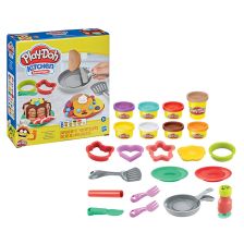 Игрален комплект Hasbro Play-Doh Kitchen Creations Flip 'n Pancakes, с 8 цвята