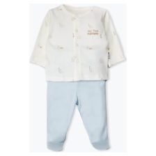 Бебешка пижама Bebetto MY FIRST PLAYMATE BLUE 2ч. 0-6 м., F1533
