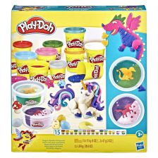Комплект моделини Hasbro Play-Doh Magical Sparkle, 15 цвята