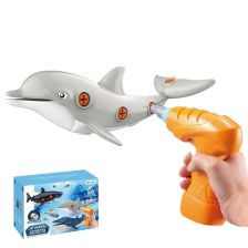 Фигура за сглобяване Raya Toys Делфин с винтоверт и отвертки