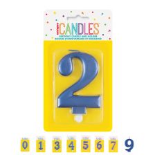 Свещ за рожден ден Unique Blue