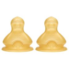 Бебешки биберон за хранене NUK FIRST CHOICE каучуков 0-6м 2бр.