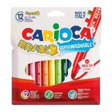 Флумастери CARIOCA Bravo, 12 цвята