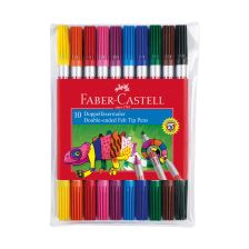 Флумастери Faber-Castell двойни 10 цвята