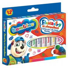 Флумастери с печати Majewski Bambino 12 бр.