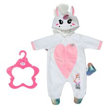 Бебешки гащеризон за кукла бебе Анабел Zapf Creation Baby Born Еднорог, 43 см.