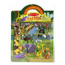 Стикери за многократна употреба Melissa and Doug Сафари 19106