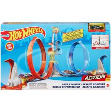 Писта Mattel Hot Wheels Loop & Launch, с една кола