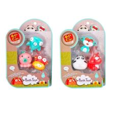 Комплект Бебешки гумени играчки Raya Toys Животни, 3 броя