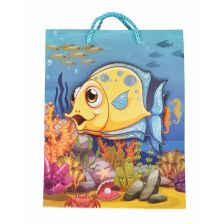 Хартиена торбичка за подарък с 3D принт Raya Toys Sea S, 23 см.