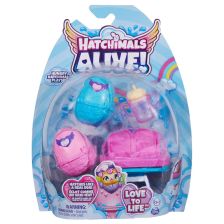 Игрален комплект яйца изненада Spin Master Hatchimals Alive Hungry Hatchimals Highchair, с 4 аксесоара
