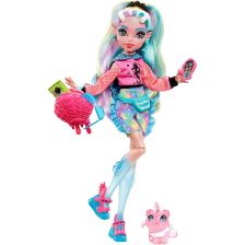 Кукла Mattel Monster High Lagoona Blue с аксесоари и домашен любимец пираня