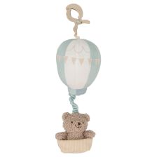Играчка за количка, кошара и столче Bimbidreams Blue Sky, мече в балон, 30 см.