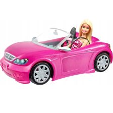 Игрален комплект Mattel Barbie с розов автомобил