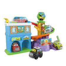 Игрален комплект паркинг и писта Raya Toys Launch & Raceway, с 2 колички, 14 ч.