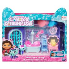Игрален комплект с фигуркa Spin Master Gabby's Dollhouse Deluxe Room MerCat´s Bathroom, с 2 изненади