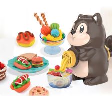 Детски комплект за готвене с моделин Raya Toys Катеричка, с аксесоари, 26 части