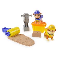 Игрален комплект Spin Master Paw Patrol Rubble And Crew, с кинетичен пясък
