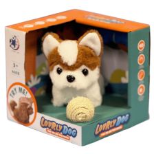 Интерактивна играчка ходещо лаещо куче Raya Toys Lovrly dog, с кокал и топка