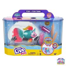 Интерактивна играчка Moose Toys Little Live Pets Lil' Dippers Плуваща рибка с аквариум
