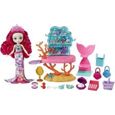 Игрален комплект Mattel Royal Enchantimals Ocean Kingdom Магазин за морски съкровища, с кукла